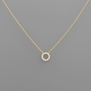 Pave Circle Necklace